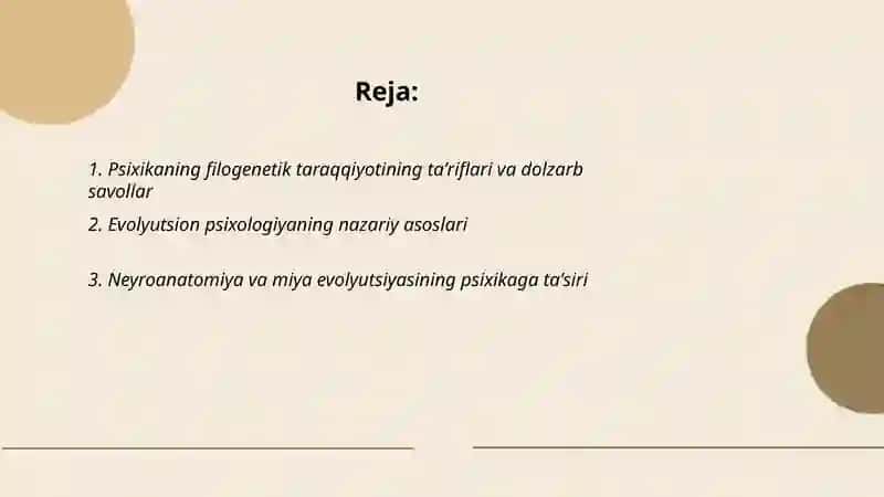 Psixikaning filogenetik taraqqiyoti boyish taqdimot 2