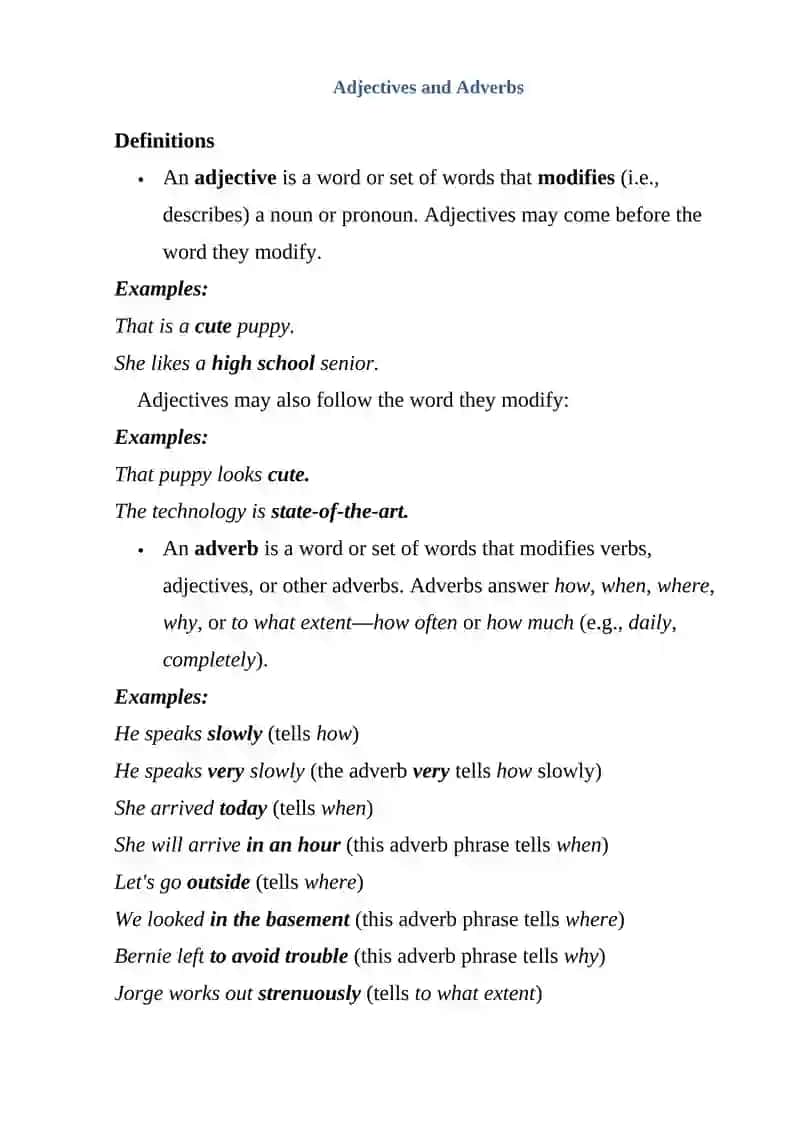ADJECTIVES WITH ED OR ING 2