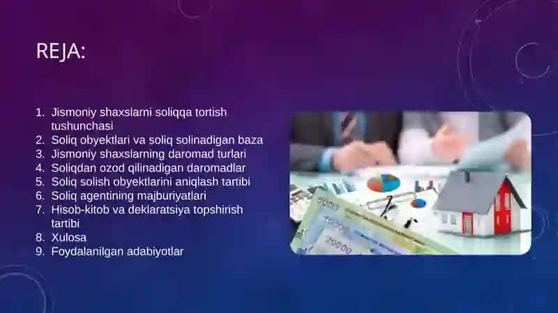 Jismoniy shaxslarni soliq qatortishda obyektlarni aniqlashtirish tibbiyoti 2