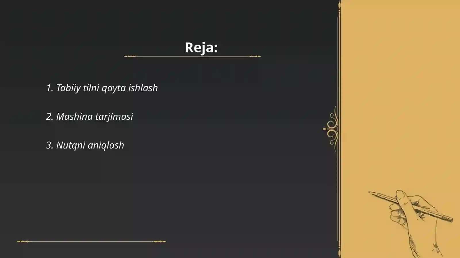 Kompyuter lingvistikasining yo'nalishlari 2