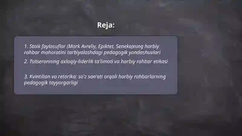 Qadimgi Rim faylasuflarining pedagog mahorati 2