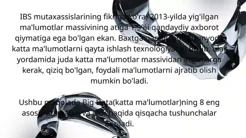 KATTA XOTIRA (BIG DATA) 2