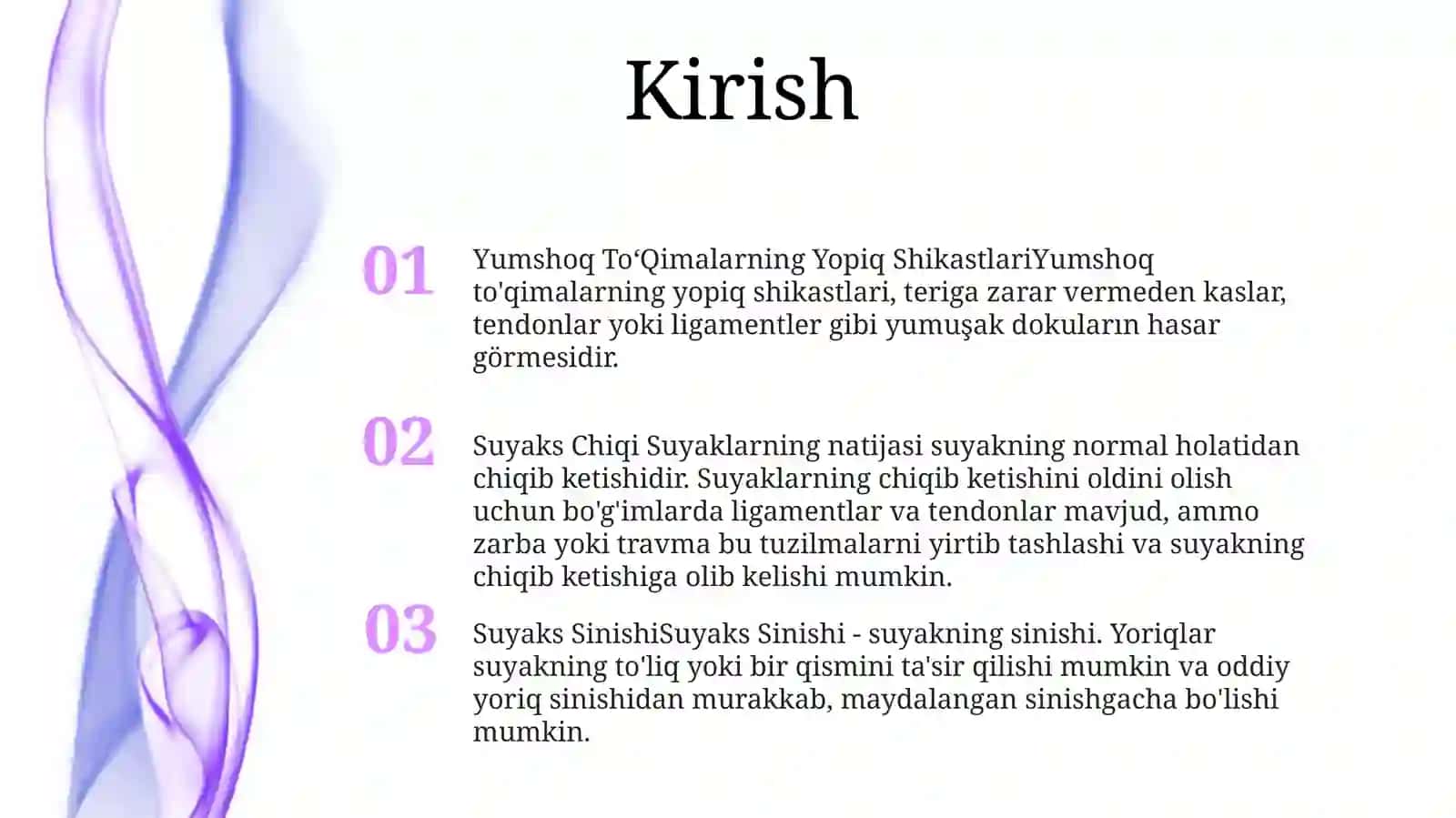 Yumshoq To‘Qimalarning Yopiq Shikastlari 2