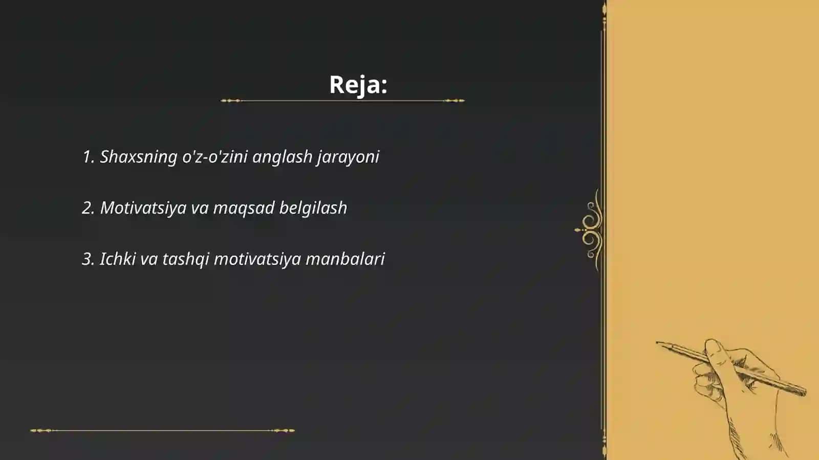 Shaxs faoliyat va mativatsiya 2