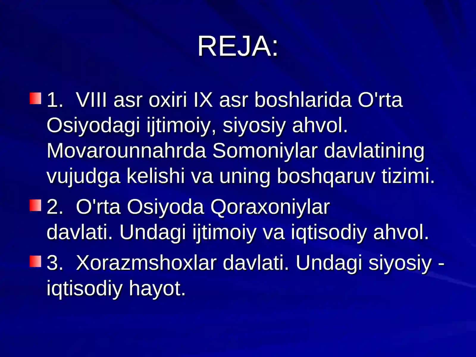 Qoraxoniylar davlatinig siyosiy tarixi 2