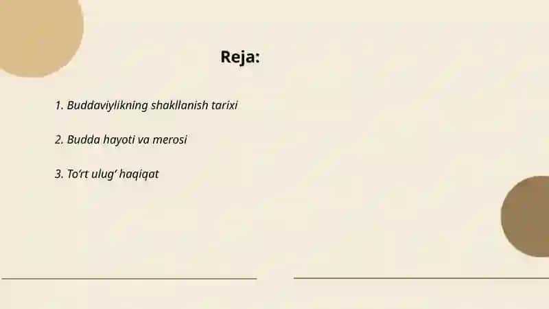 Buddaviylik dini tarixi va gʻoyalari 2