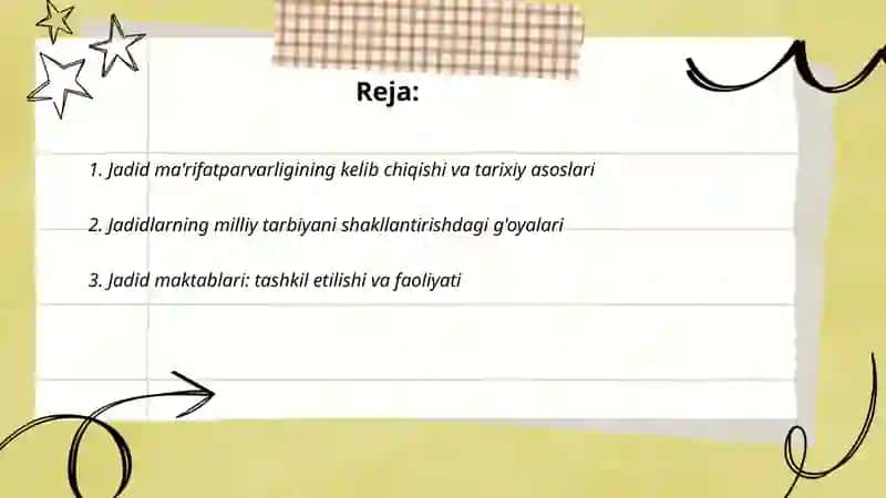 Jadid marifatparvarchiligi, milliy tarbiyaning asosi sifatida 2