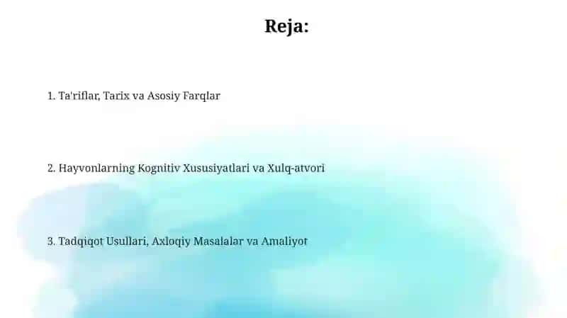 Zoopsixologiya va qiyosiy psixologiyaga kirish 2