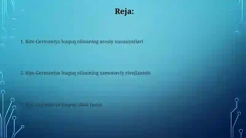 Rim-German huquq oilasi 2