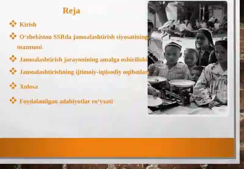 O‘zbekiston SSR da jamoalashtirish siyosati 2