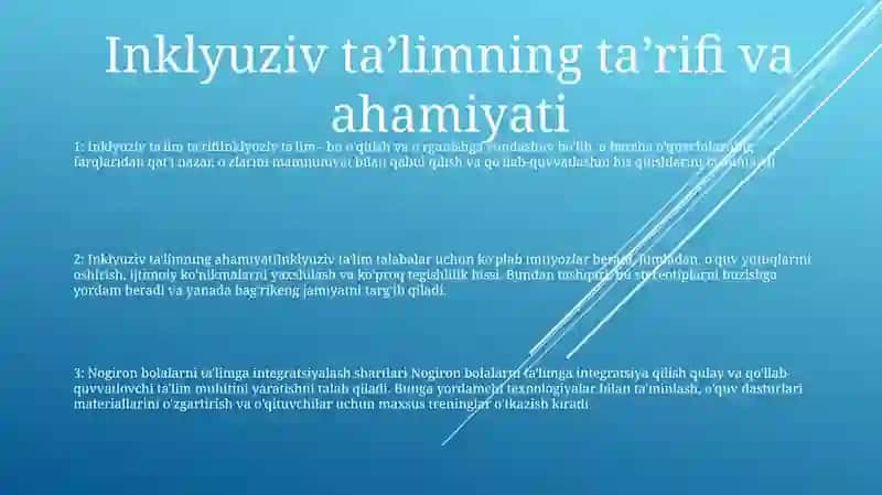 Inklyuziv Ta'Limga Imkoniyati Ckeklangan Bolalarni Ta'Limga Jalb Etishning Shart Sharoitglari 2