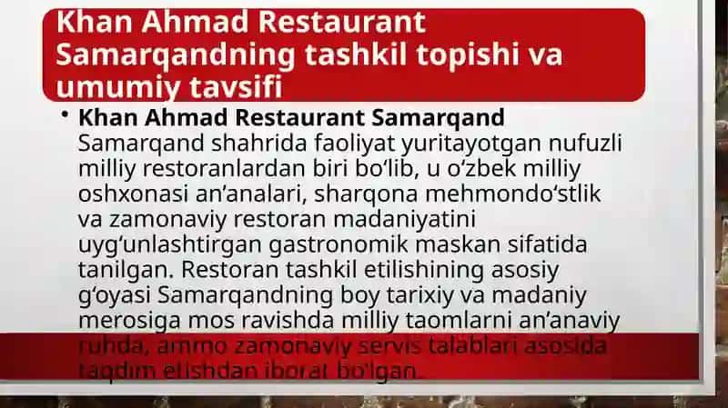 Khan Ahmad Restaurant 2