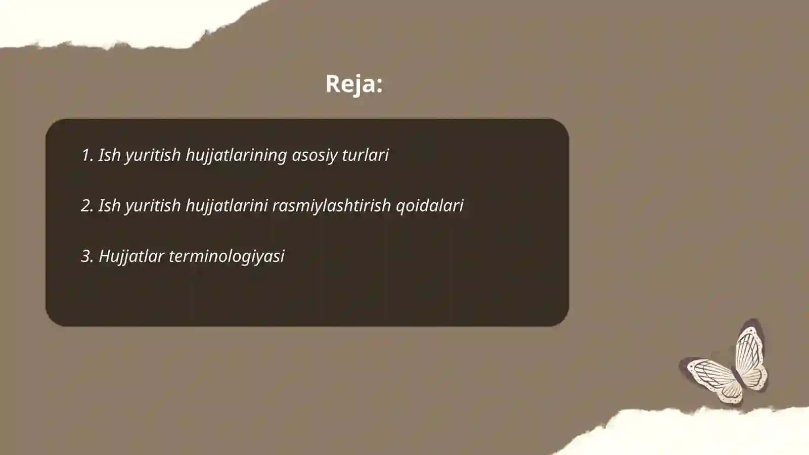 Ish yuritish hujjatlaridan namunalar tayyorlash 2