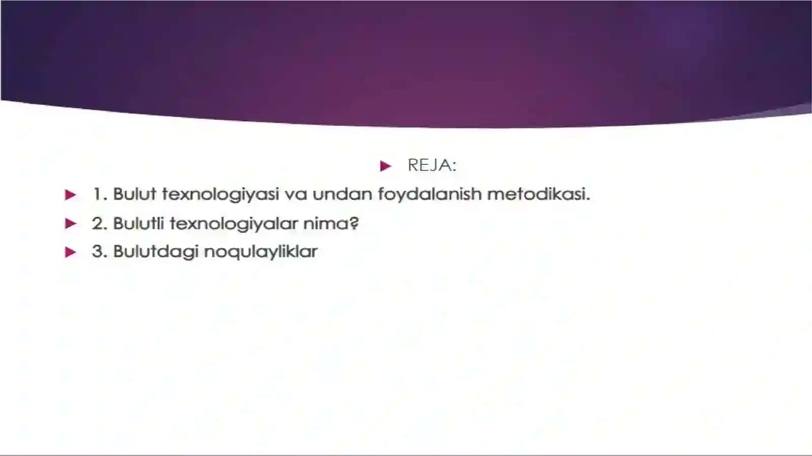 Bultli texnologiya tushunchasi 2