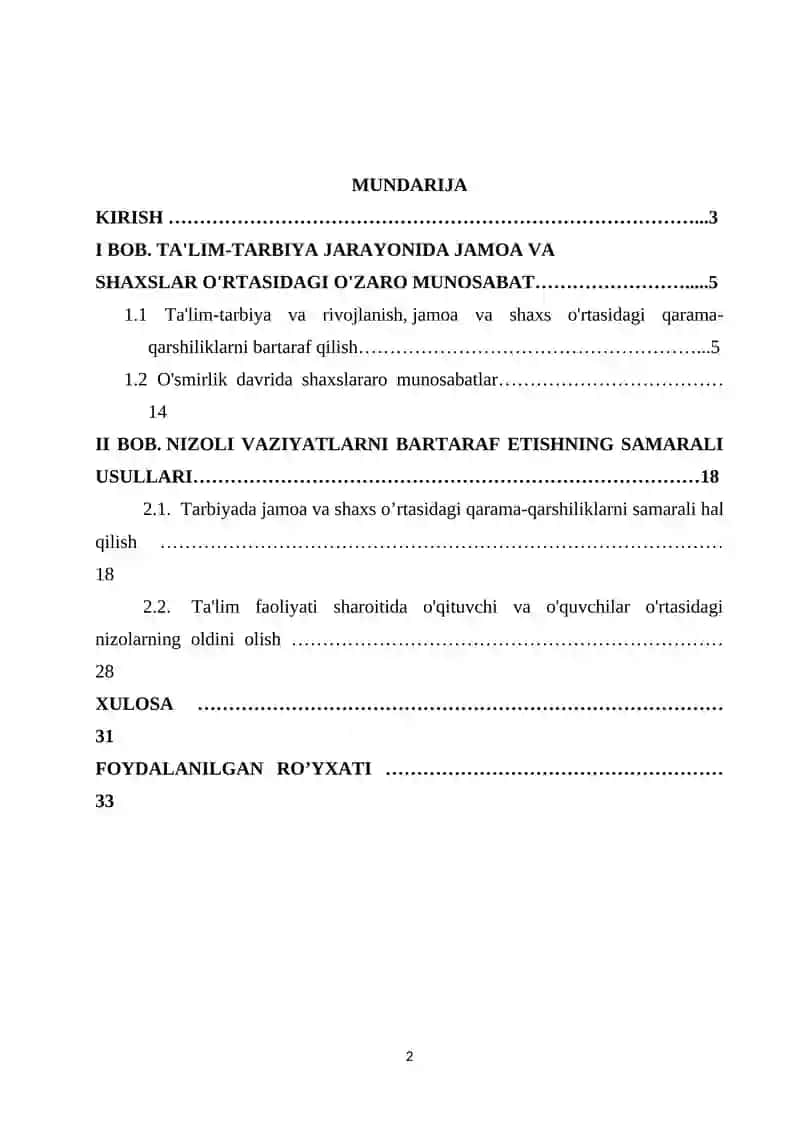TARBIYA JARAYONIDA JAMOA QARSHILIKLARNI BARTARAF ETISH BILAN SHAXS O'RTASIDAGI QARAMA-QARSHILIKLARNI BARTARAF ETISH 2