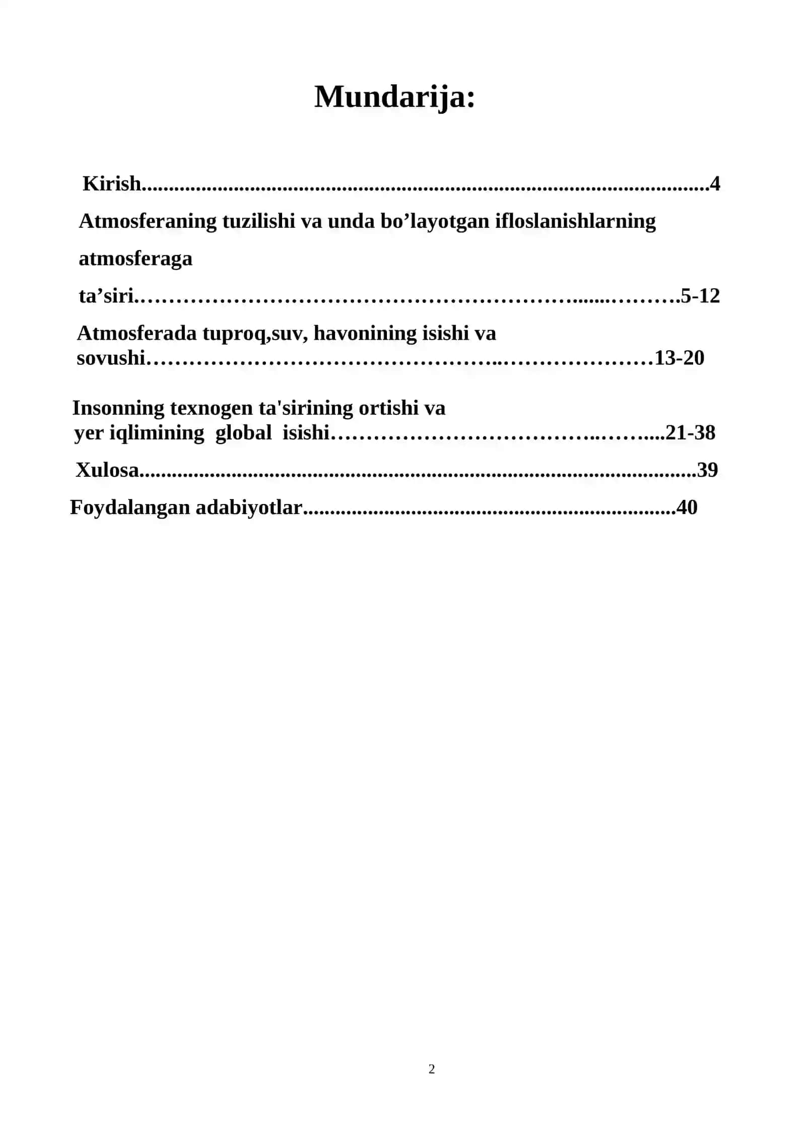 UrDU Tabiatshunoslik va Geografiya fakulteti, geografiya yo’nalishi 2