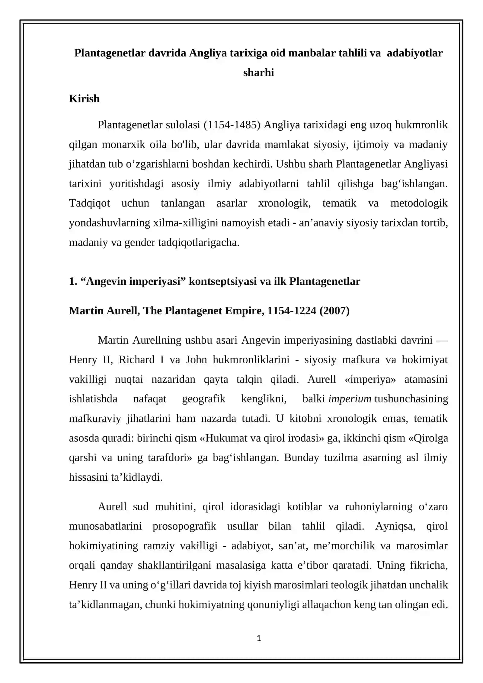 Plataganetlar davri adabiyotlar va manbalar sharh 2