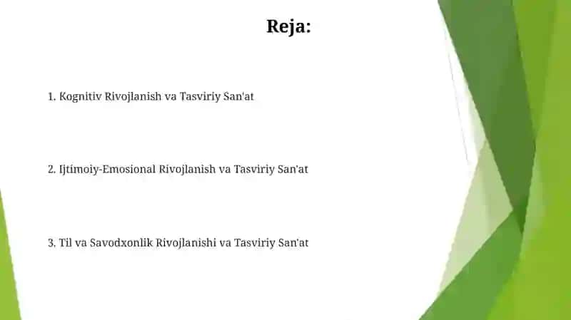 Tasviriy faoliyat turlari va uning ahamiyati 2