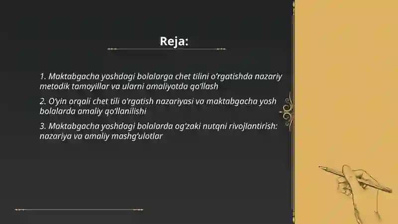 Maktabgacha yoshdagi bolalarga chet tilini oʻrgatishda nazariy bilimlarni amaliyotda qoʻllash 2