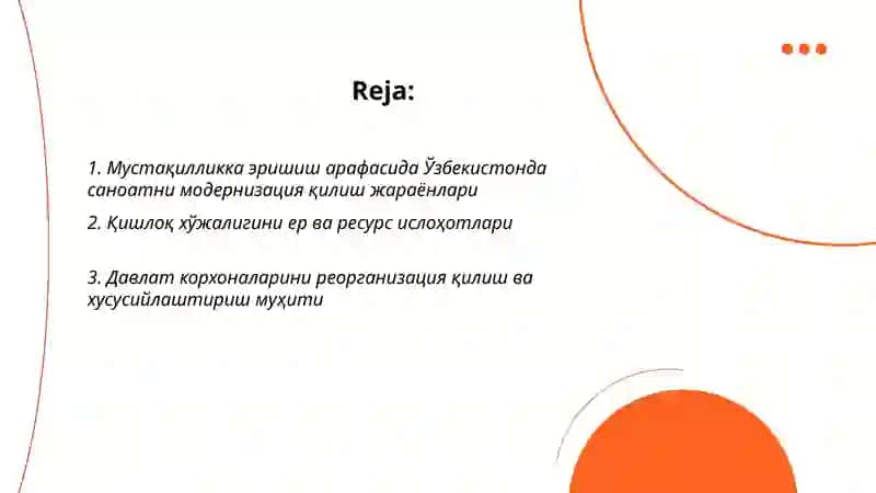 Мустакилликга еришиш арафасида узб даги ижтимоий-иктисодий жарайонлар 2