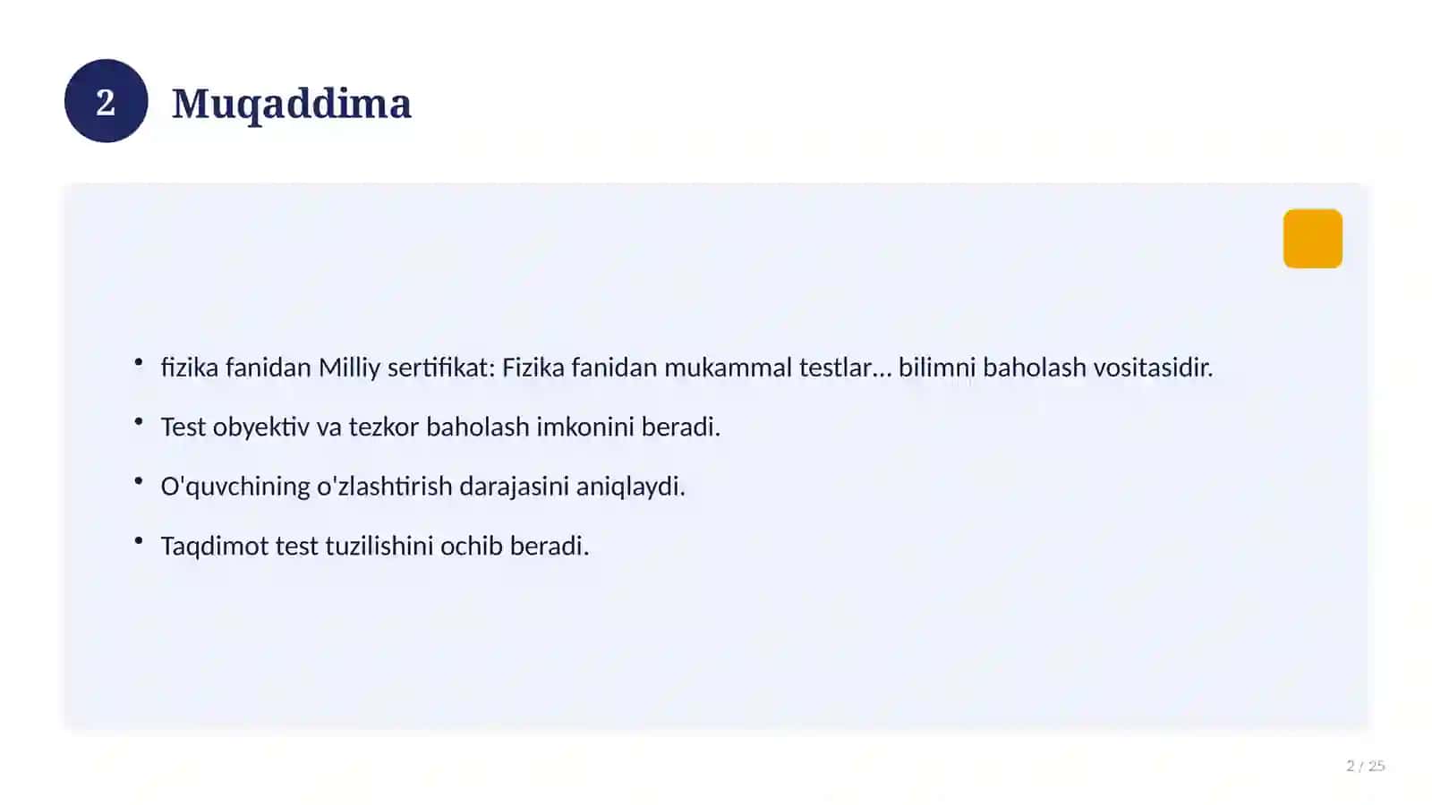 Milliy sertifikat: Fizika fanidan mukammal testlar va tahlillar — 2026 2