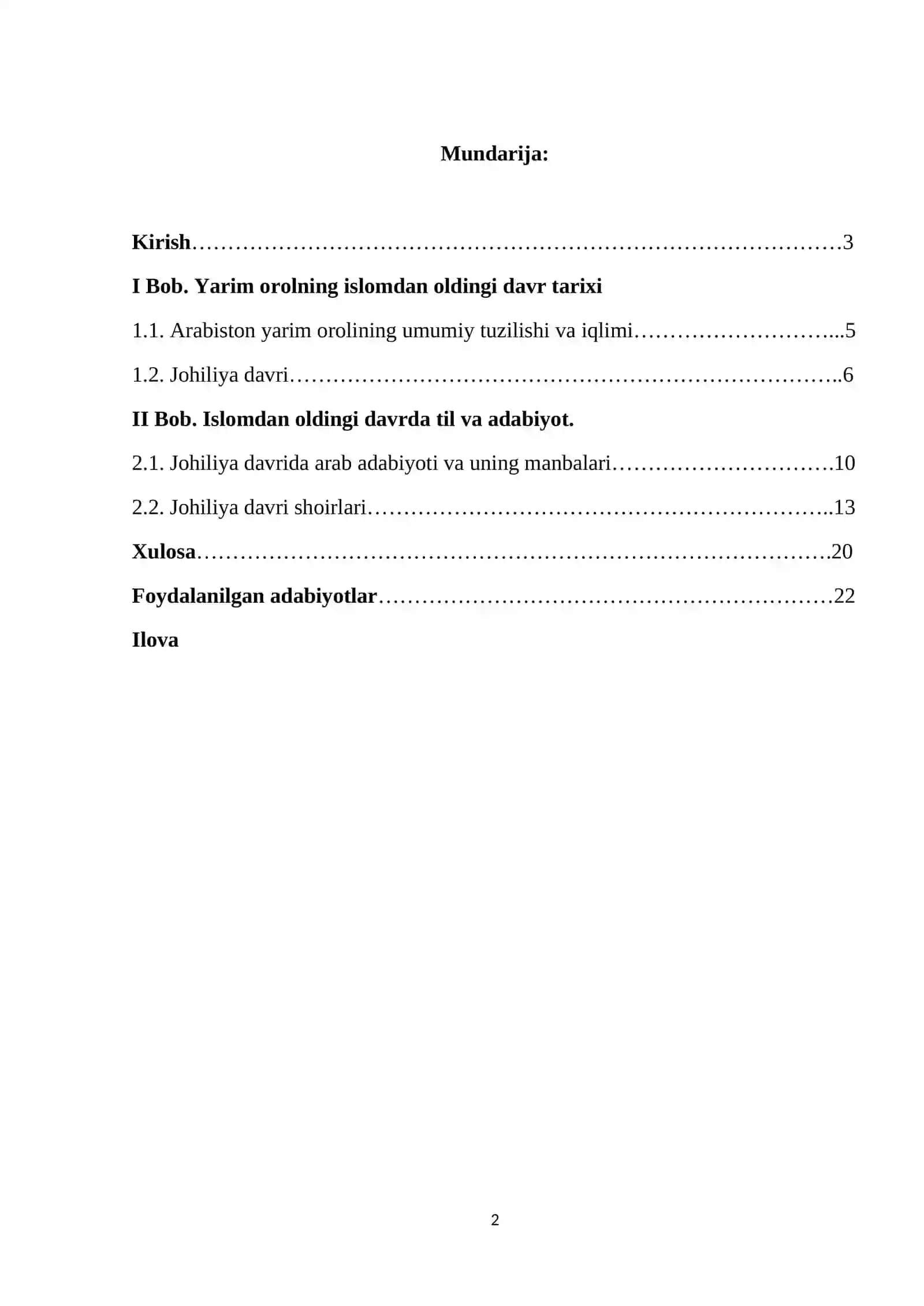 Arabiston yarim orolining Islomdan oldingi davr tarixi 2