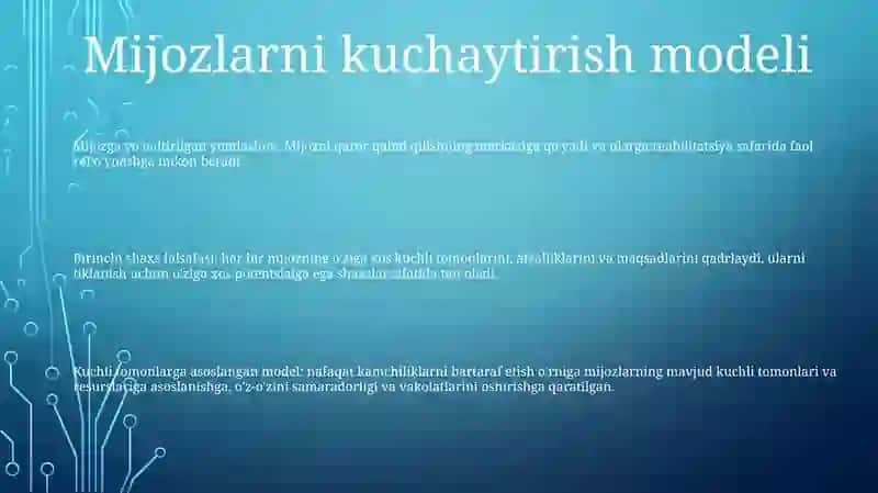 Mijozni Imkoniyatlar Bilan Taminlash Yondashuvi 2
