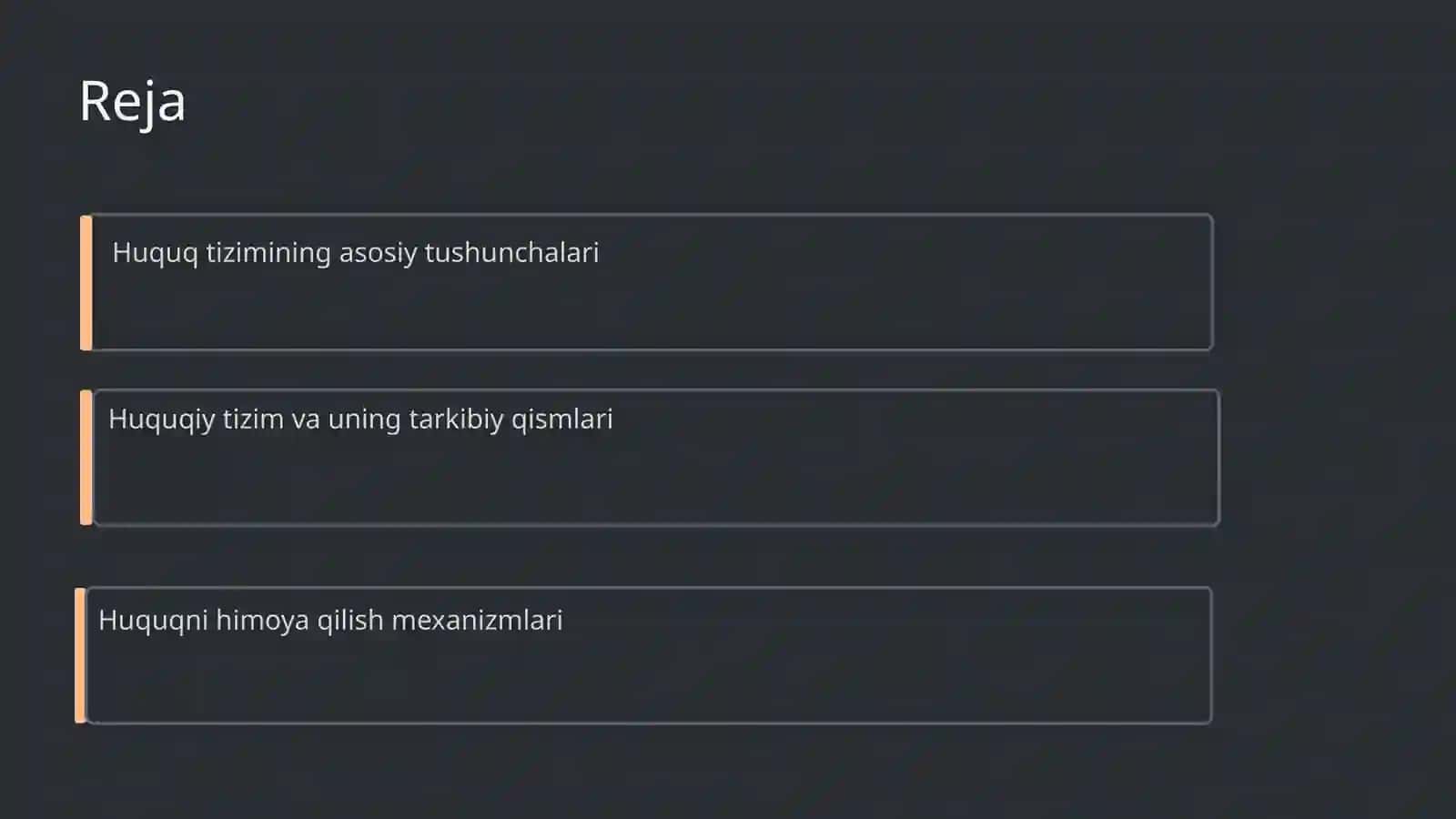 Huquq tizimi va huquqiy tizim 2