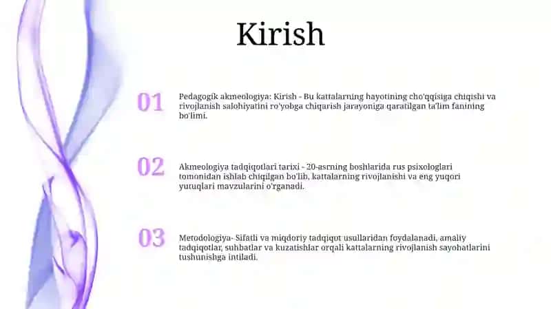 Pedagogik Akmealogiya Tadqiqotlar Tarixi Va Metodologiyasini OʻRganish 2