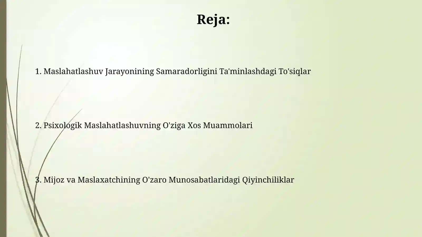 Psixologik konsultatsiyaning maxsus muammolari 2