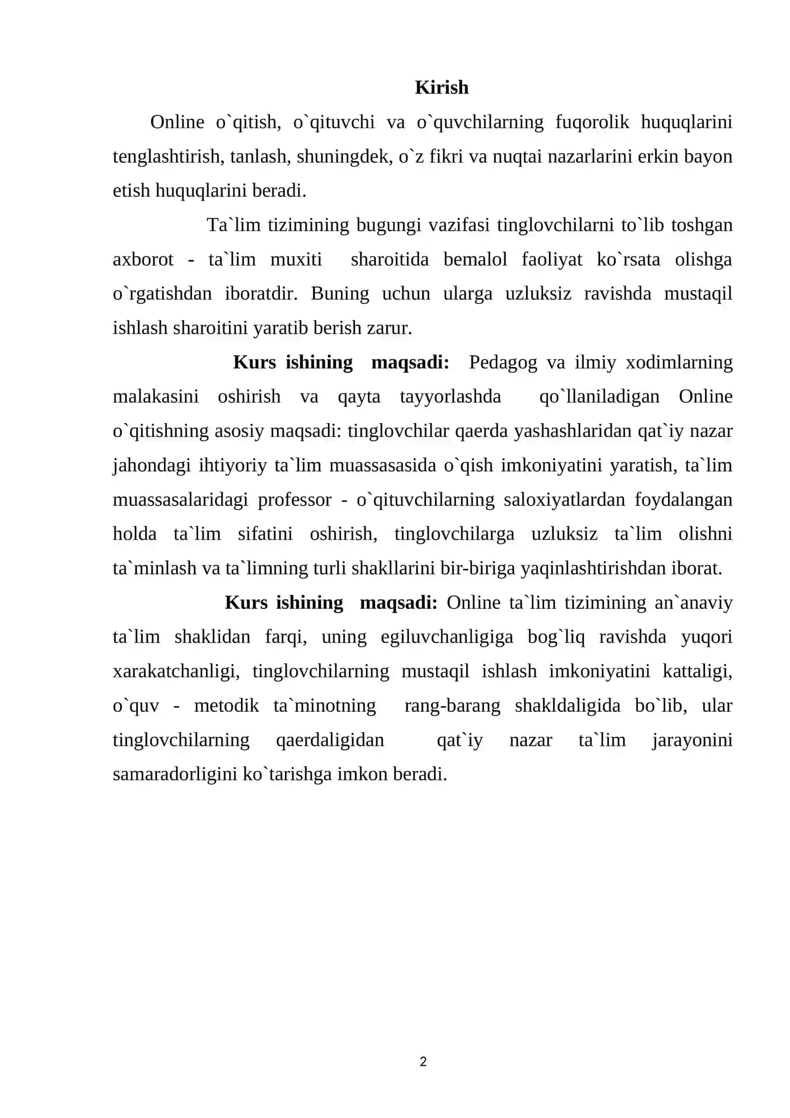 Informatika darslarida ochiq on-line kurslardan foydalanish metodikasi 2
