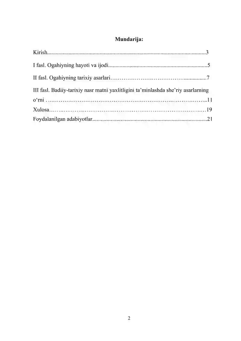 Ogahiyning badiiy-tarixiy nasrida she’riy janrlarning o‘rni 2