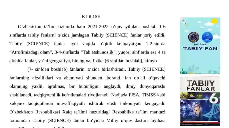 Tabiiy Fanlar O‘qituvchisining Innovatsion Faoliyati 2