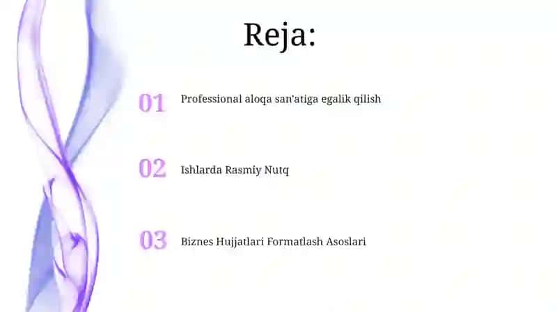 Biznes Hujjatlari Formatlash Asoslari 2