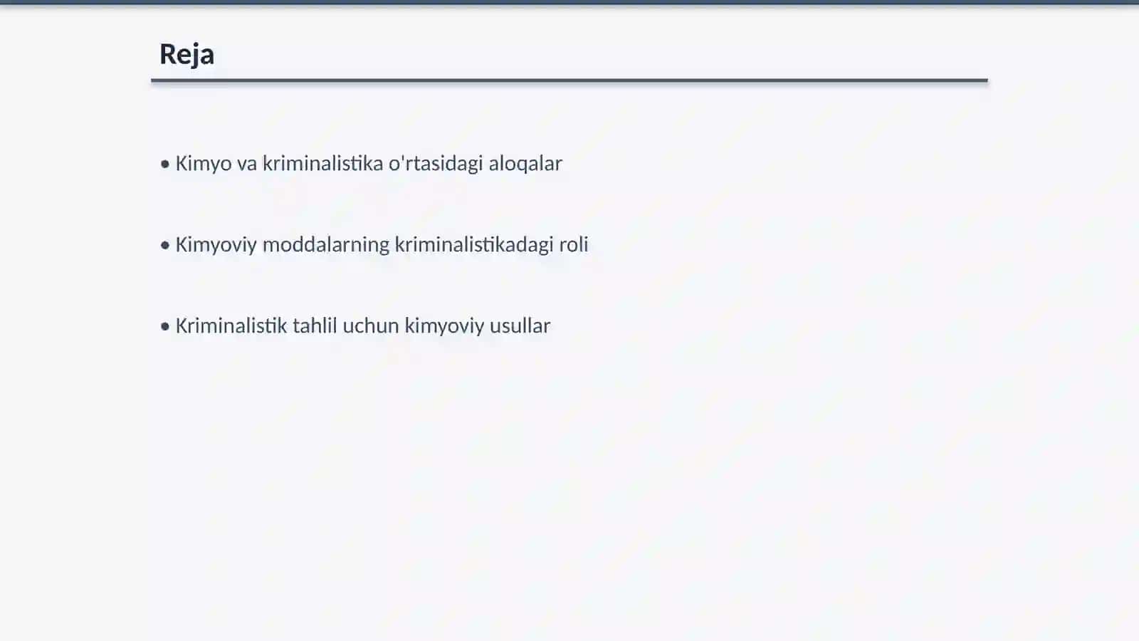 Kriminalistikada kimyoning orni 2