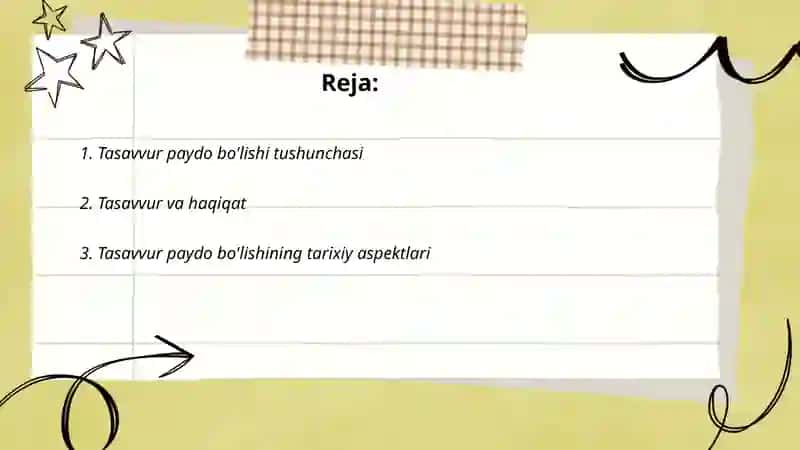 Tasavvur paydo bo'lgan davr haqidagi qarashlar 2