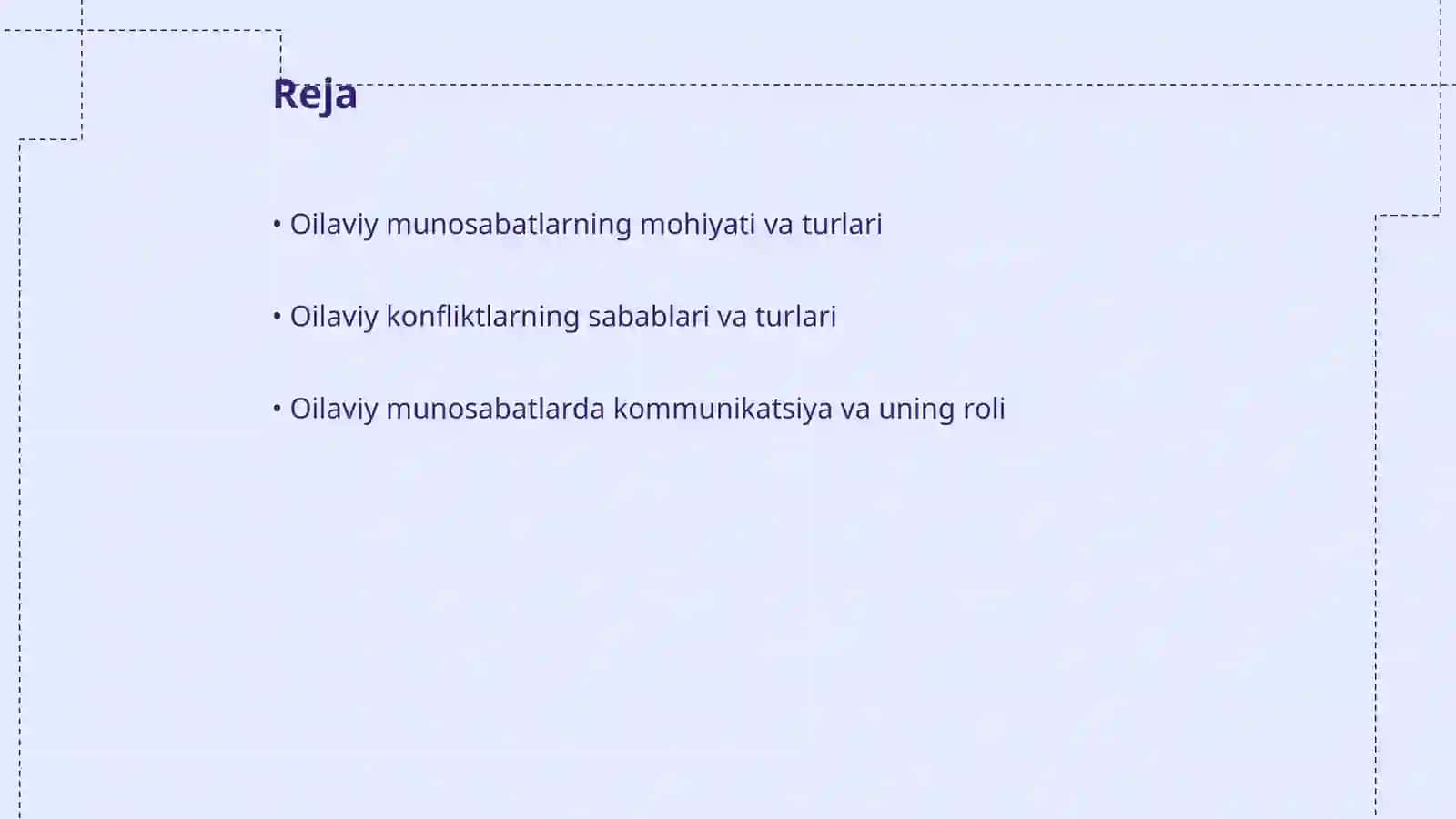 Oilaviy munosabatlar va yuzaga keladigan konfliktlar 2