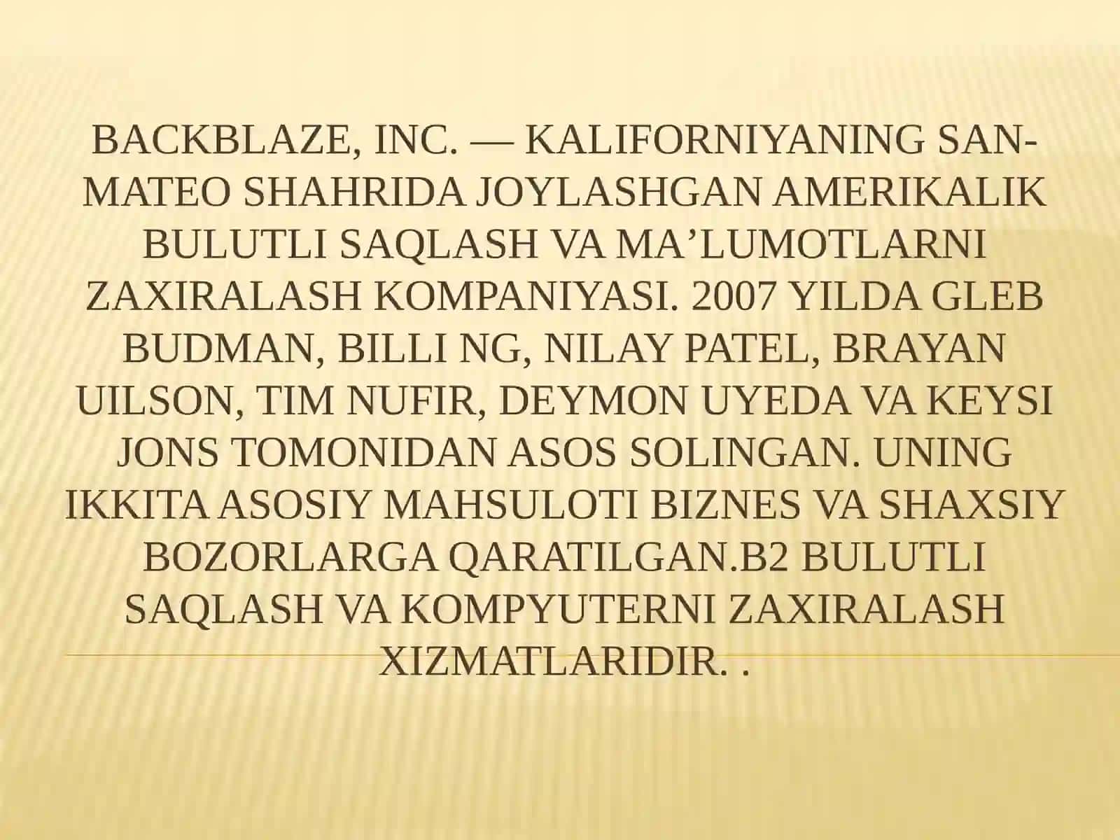 Backblaze cheksiz zaxira nusxasi 2