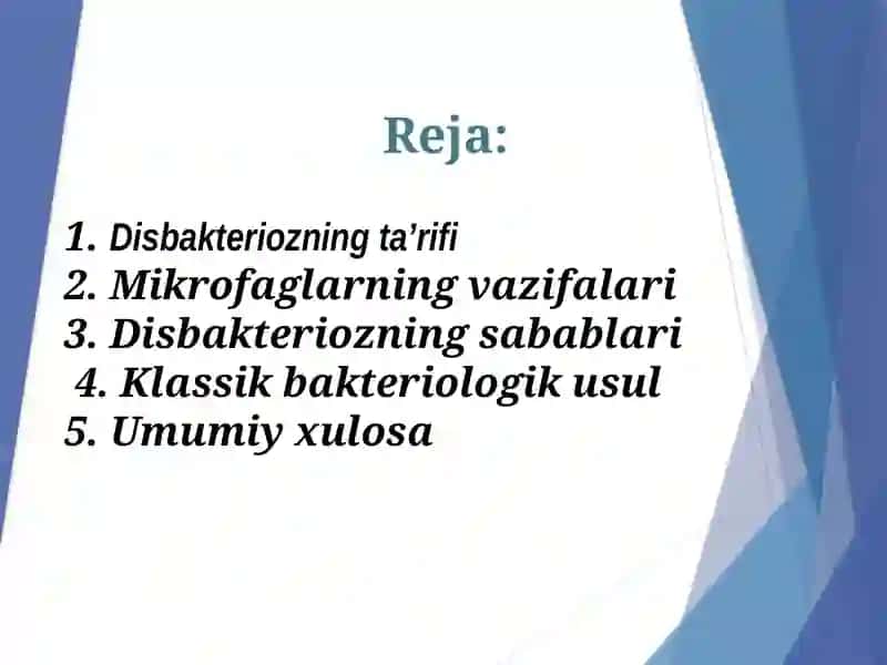 Disbakterioz va Disbakteriozning zamonaviy bakteriologik diagnostikasi 2