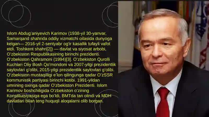 Islom Karimov: Oʻzbekistonning birinchi prezidenti 2