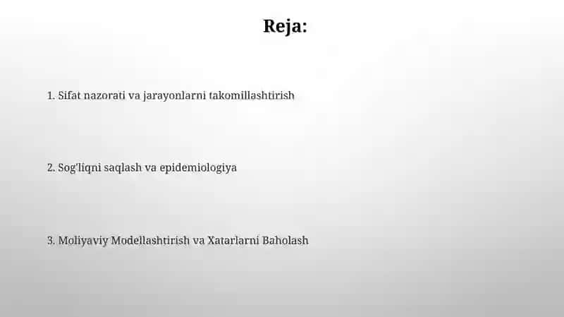 Normal taqsimlanish nazariyasining amaliy jihatlari 2
