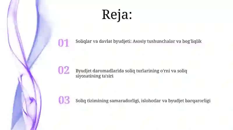 Soliqlar va davlat byudjeti: Asosiy tushunchalar va bog'liqlik 2