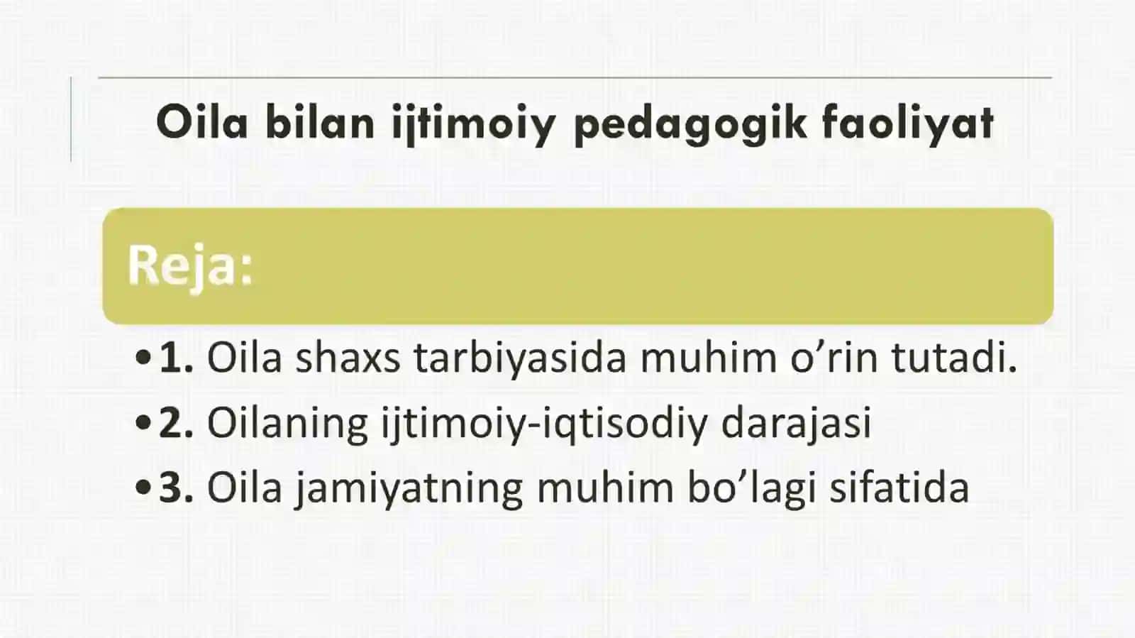 ijtimoiy pedagogika fanidan tayyorlagan mustaqil ta'limi 2