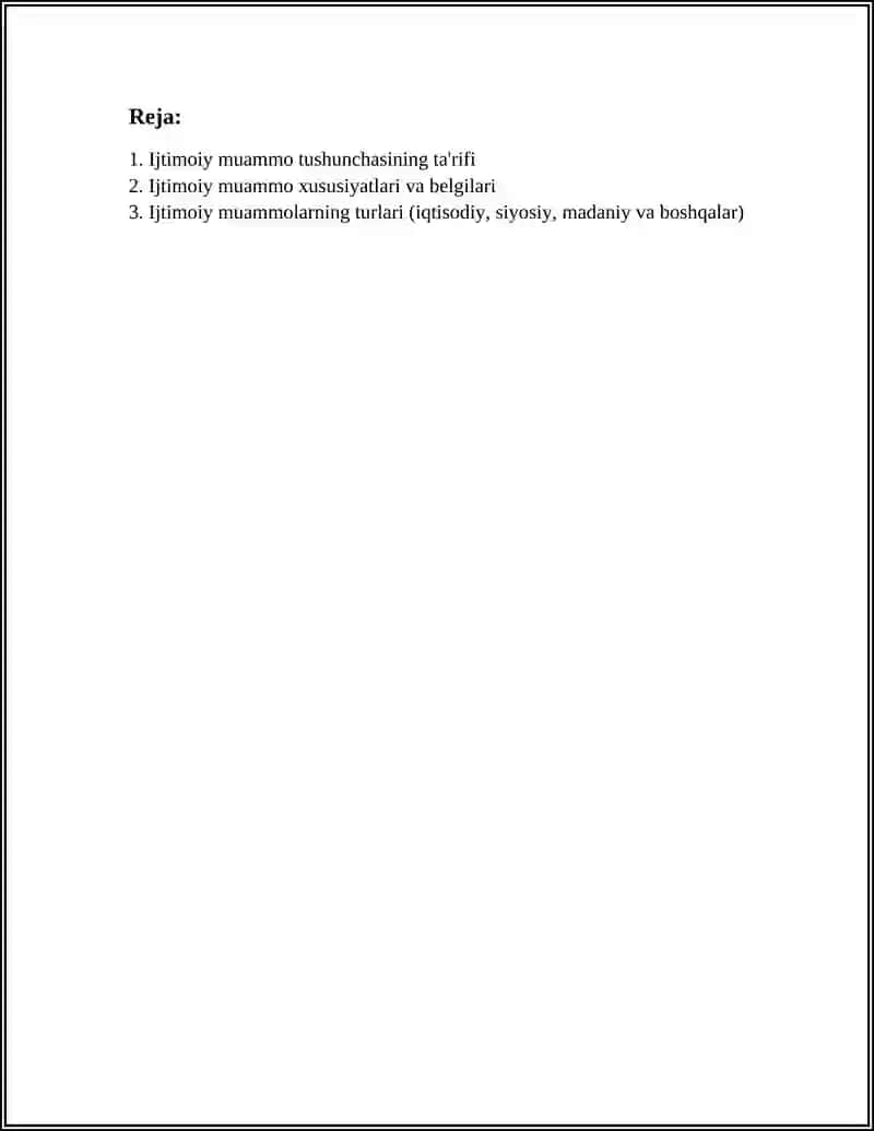 Ijtimoiy muammo tushunchasi 2