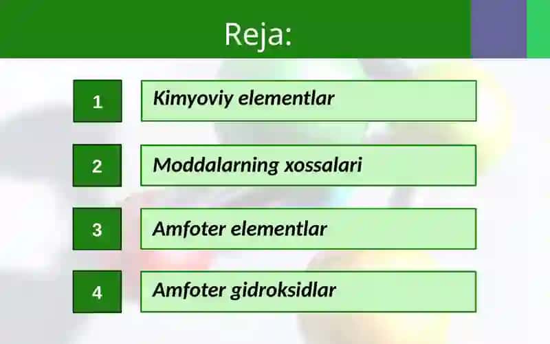 Kimyoviy elementlar 2
