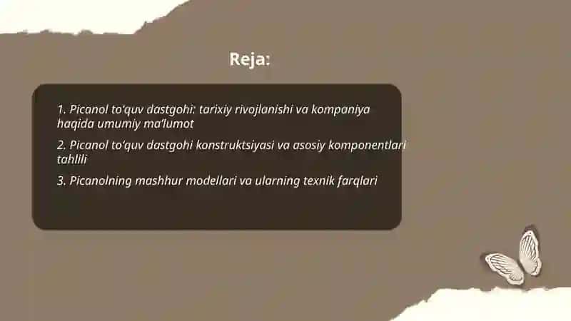 Picanol toʻquv dastgohi 2