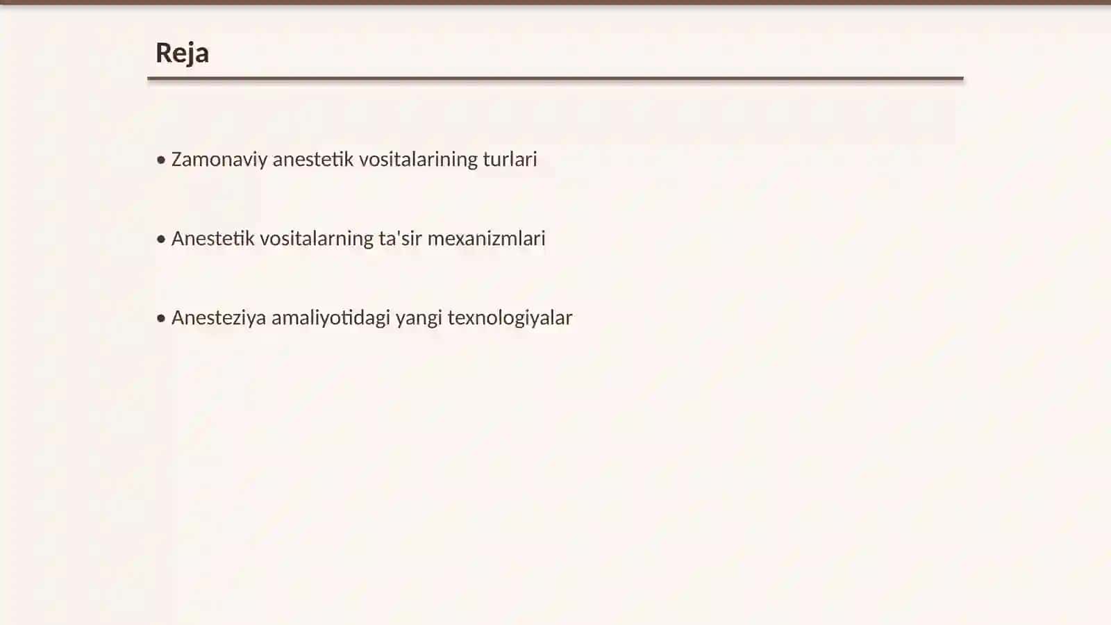 Zamonaviy anestetik vositalar 2