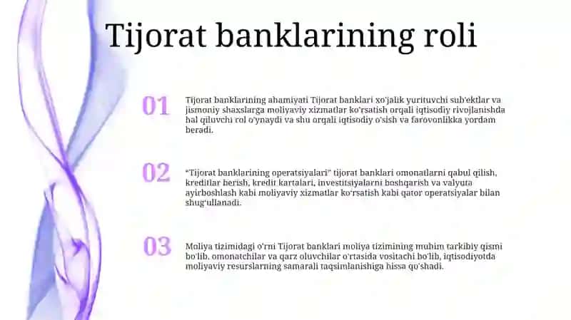 Tijorat Banklarining Operatsiyalari 2