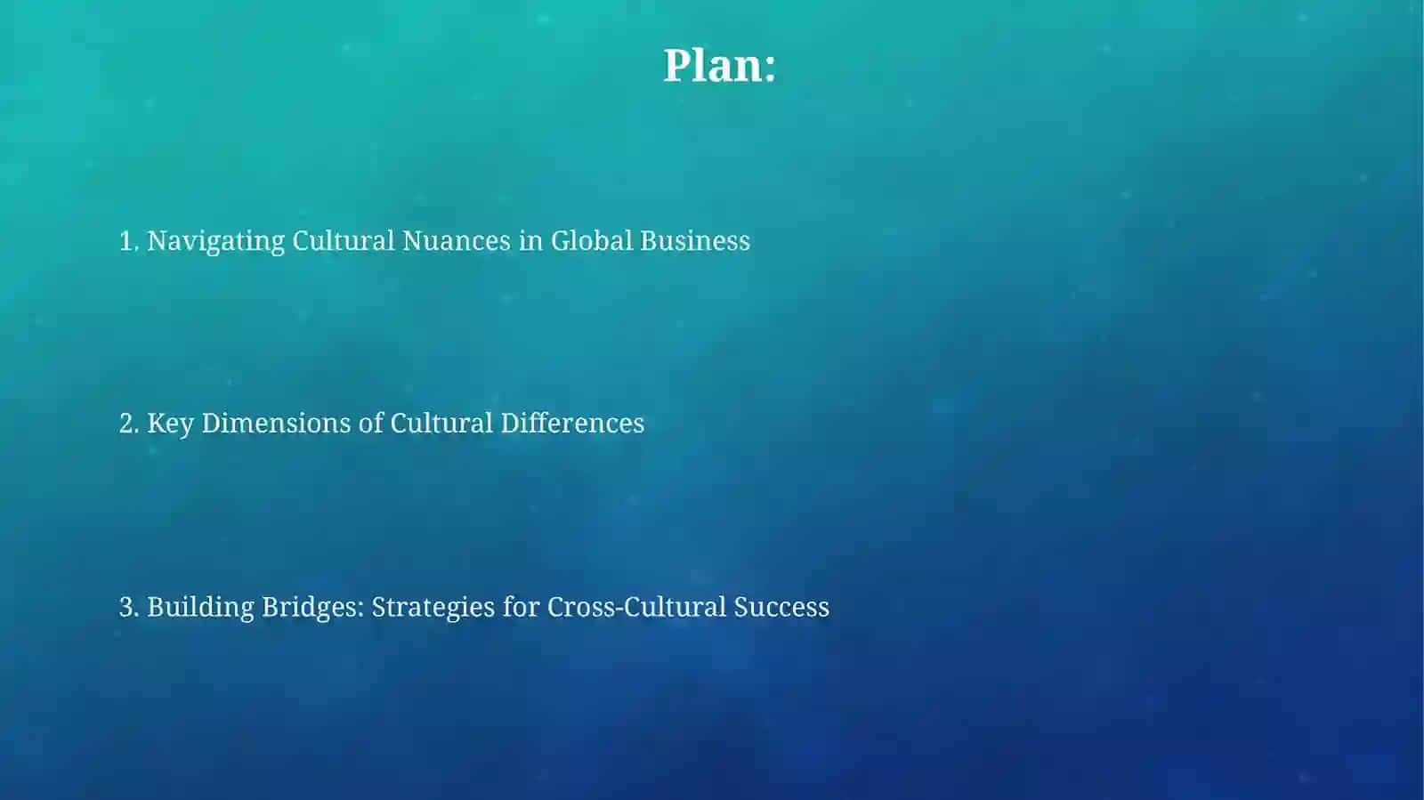 Cultural Differences in Business 2
