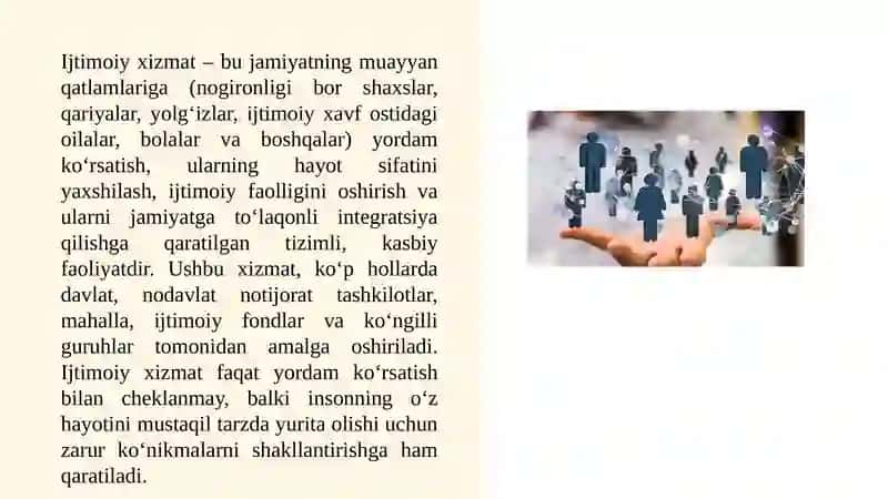 Ijtimoiyxizmatni amalga oshirishda mutaxassislar va mijoz motivatsiyasi 2